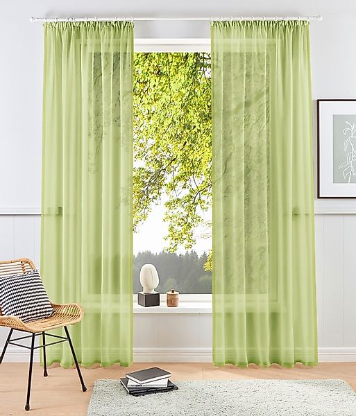 my home Gardine »XANA mit Ösen, Kräuselband oder Schlaufen« Kräuselband 1 S günstig online kaufen