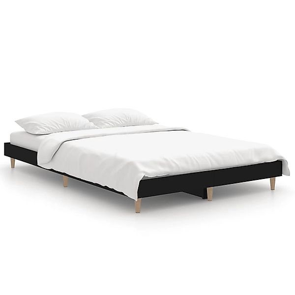 vidaXL Bettgestell Schwarz 120x190 cm Holzwerkstoff 832086 günstig online kaufen