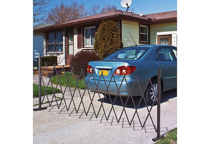 Outsunny Zaun Scherensperre ausziehbar, (Absperrgitter, 1-St., Scherengitte günstig online kaufen