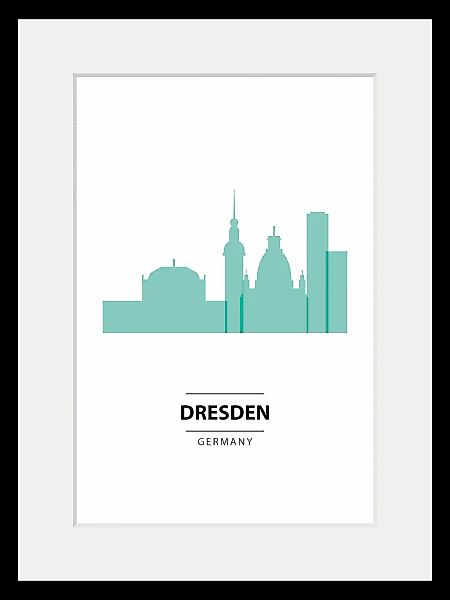 queence Bild »Dresden Color Splash«, Städte-Stadt-Deutschland-Gebäude-Dresd günstig online kaufen