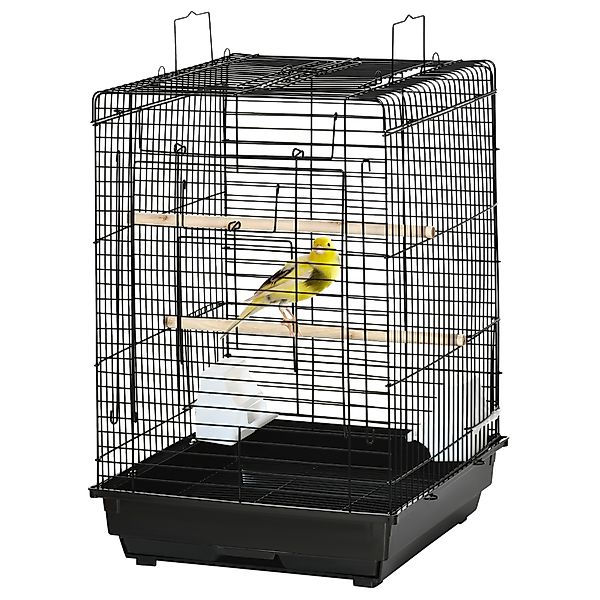 PawHut Vogelkäfig aus Metall mit Futtertränken, Sitzstangen, abnehmbarem Ta günstig online kaufen