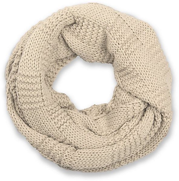 styleBREAKER Strickschal Feinstrick Loop mit Patentmuster, (1-St) günstig online kaufen