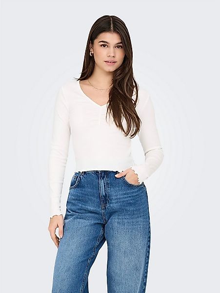 ONLY Langarmshirt ONLBETTY L/S V-NECK TOP CC JRS günstig online kaufen