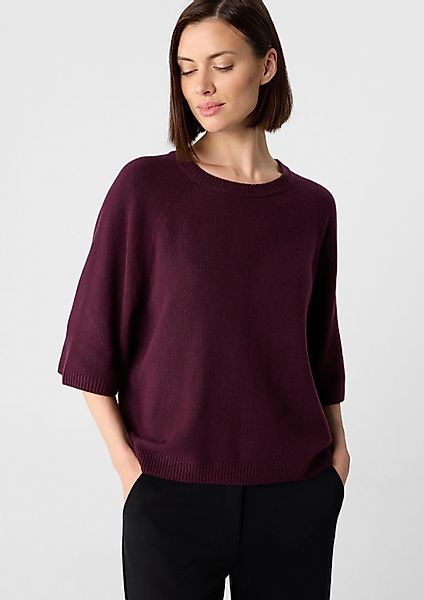 comma Kurzarmpullover Strickpullover Kurzarmpullover im Relaxed günstig online kaufen