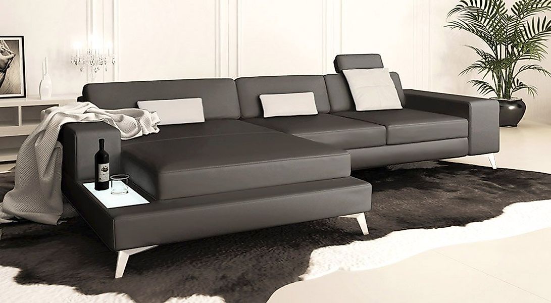 BULLHOFF Wohnlandschaft Wohnlandschaft Ledersofa Ecksofa Designsofa Eckcouc günstig online kaufen