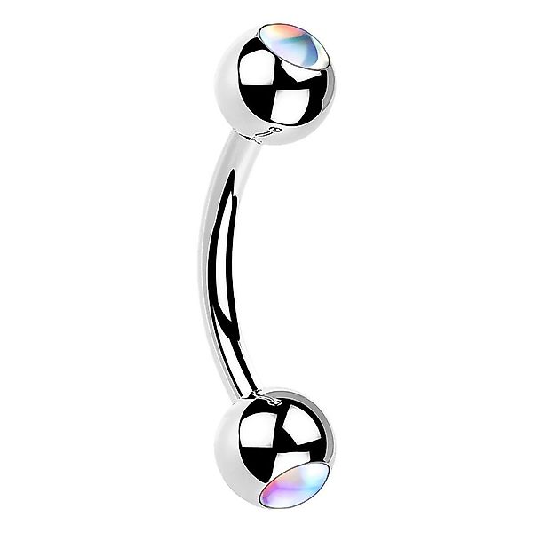 Taffstyle Piercing-Set Augenbrauenpiercing Banane schillernden Kristall günstig online kaufen