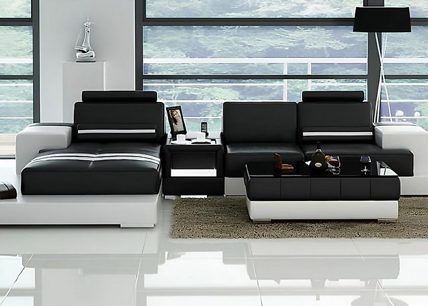 Xlmoebel Ecksofa Eckcouch aus Leder mit modernem Design und Polsterung, Woh günstig online kaufen