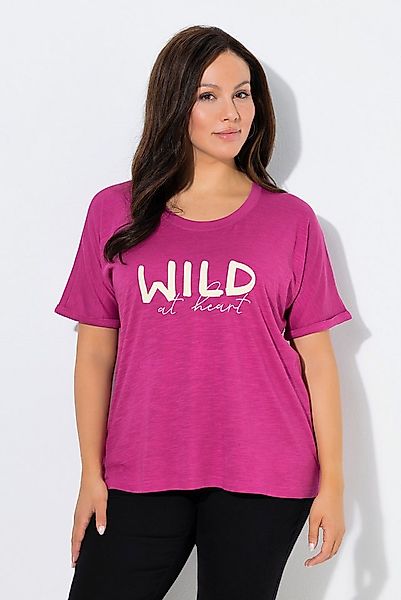 Ulla Popken T-Shirt Shirt Wild at heart Oversized Rundhals Kurzarm günstig online kaufen