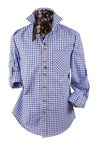 Moschen-Bayern Trachtenhemd Trachtenhemd Herren Edelweiß kariert Karo Hirsc günstig online kaufen