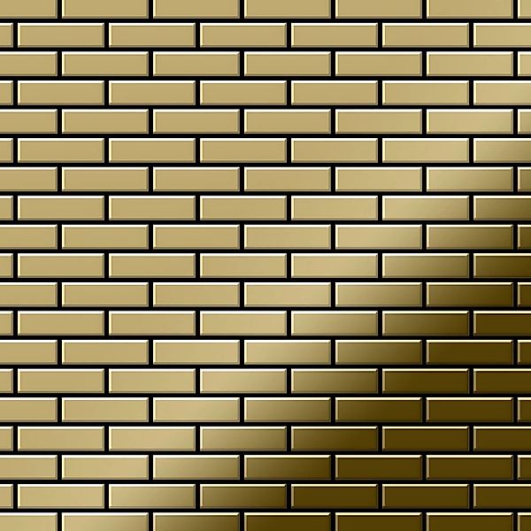 ALLOY Mosaik Fliese Massiv Metall Titan Hochglänzend Gold 1,6mm Stark Pk-ti günstig online kaufen