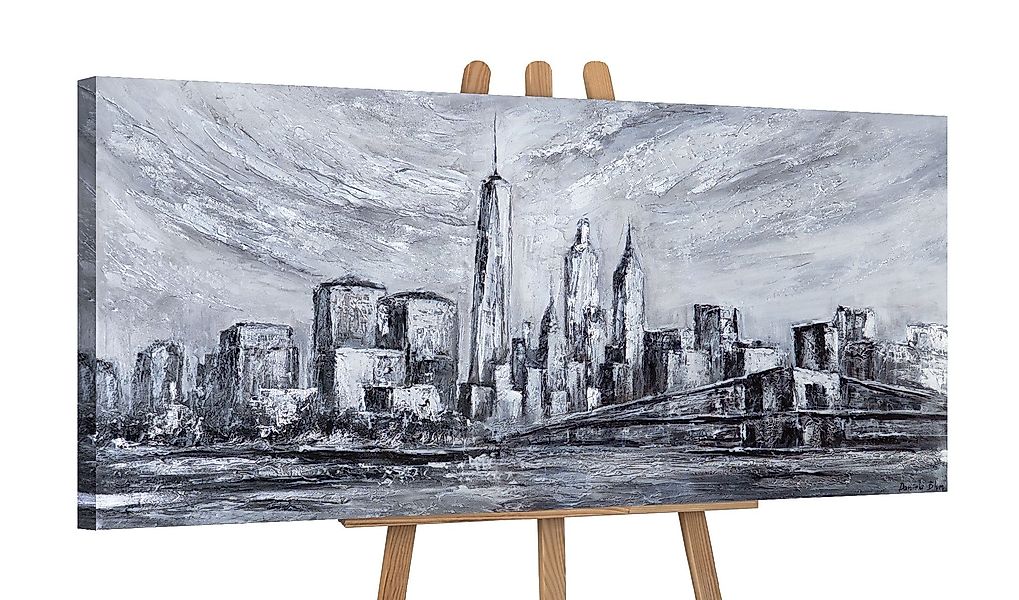 YS-Art Gemälde Wandbild, Schöne Stadt, Wolkenkratzer, günstig online kaufen