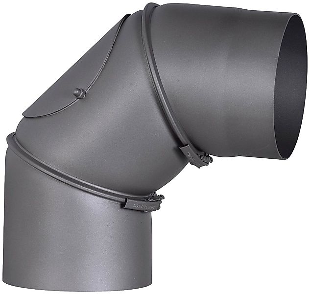 Firefix Ofenrohr, Bogen, 150 mm, 90 °, Stahlblech, mit Tür günstig online kaufen