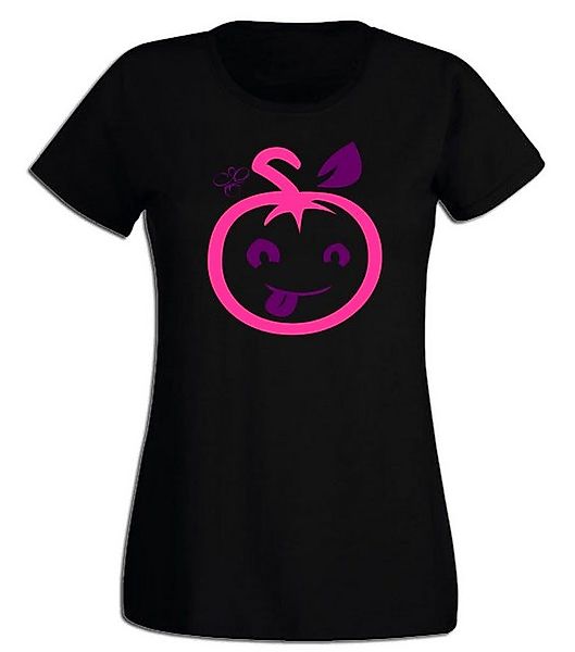 G-graphics T-Shirt Damen T-Shirt - Freche Tomate Pink-Purple-Collection, mi günstig online kaufen