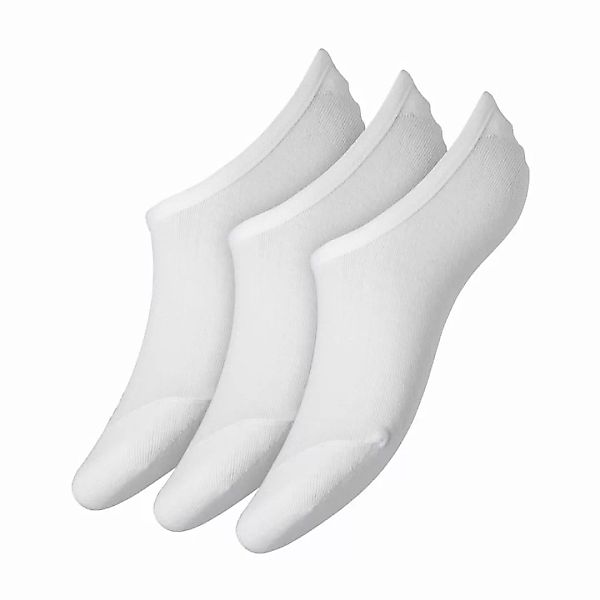 s.Oliver Unisex Füßlinge 3 Paar - Footies, Socken, unifarben Weiß 35-38 günstig online kaufen