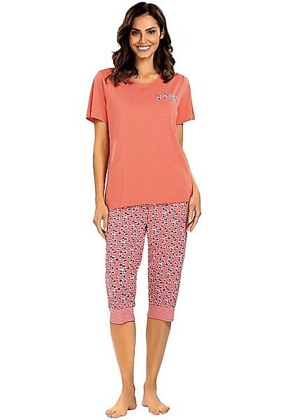 comtessa Pyjama Damen-Schlafanzug Single-Jersey Streifen günstig online kaufen