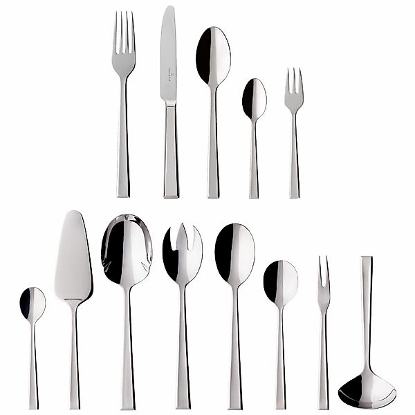 Villeroy & Boch Besteck-Set "Tafelbesteck Victor 68er Set silber" günstig online kaufen
