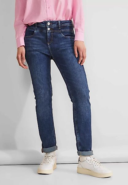 STREET ONE High-waist-Jeans QR JANE mit Elasthan in Slim fit günstig online kaufen