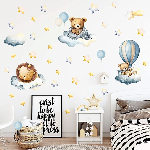 Montegoni Wandtattoo Kinder Wandsticker (Wandsticker mit günstig online kaufen