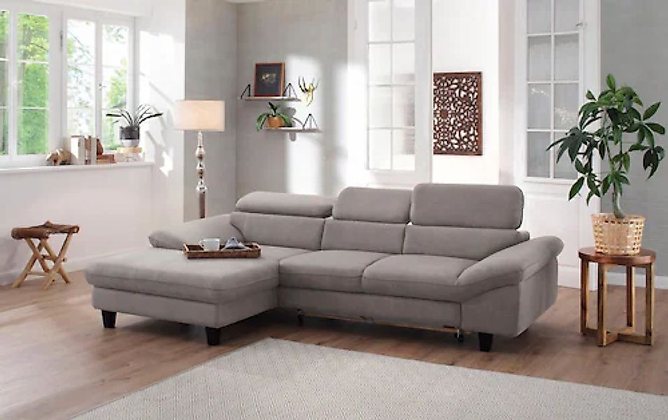 Home affaire Ecksofa "Pilot L-Form" mit Kopfteilverstellung, wahlweise mit günstig online kaufen