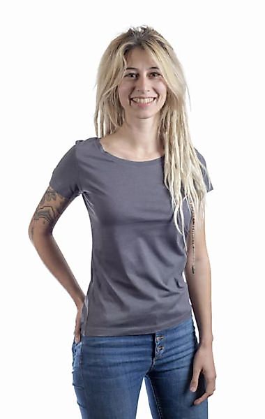 Modal Shirt Fairwear Für Damen "Basic" In Anthrazit günstig online kaufen