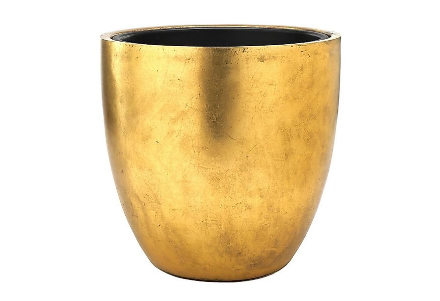 Flingora Pflanzkübel Faye, mit Einsatz - Fiberglas - Indoor - Gold - Ø 50 c günstig online kaufen