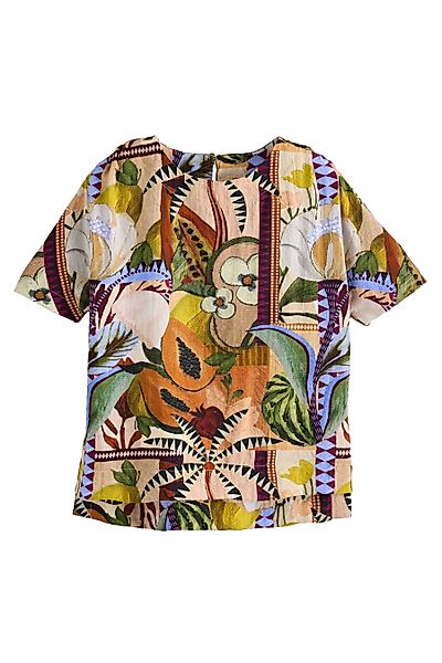 Next T-Shirt Kastiges T-Shirt aus Strukturmaterial günstig online kaufen