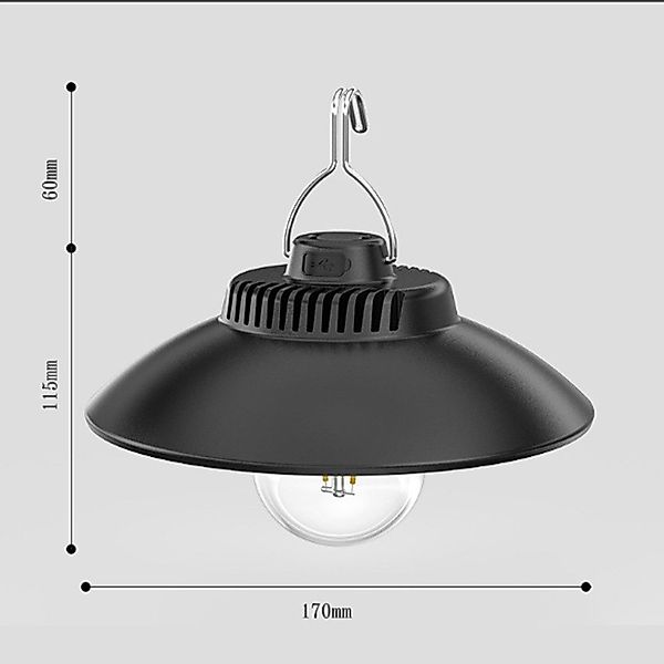Coonoor LED Gartenleuchte Campinglampe Aufladbar, Retro günstig online kaufen