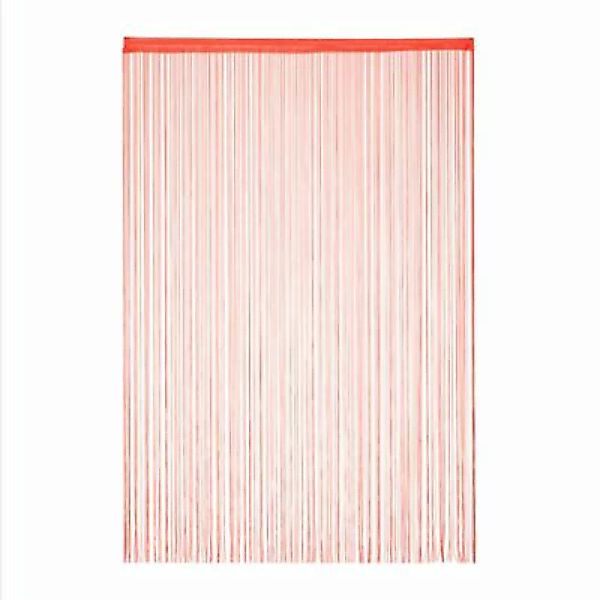 relaxdays 1 x Fadenvorhang rot 145 x 245 cm günstig online kaufen