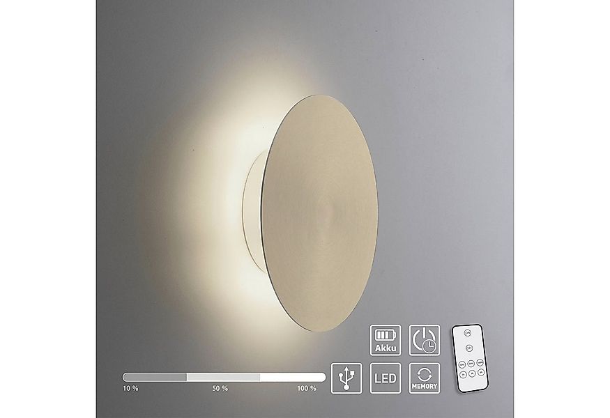 Paul Neuhaus Wandleuchte AKKU PUNTU, LED fest integriert, Warmweiß günstig online kaufen