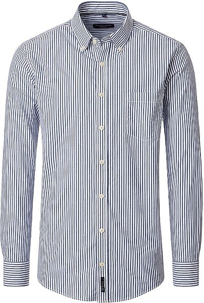 Casa Moda Freizeithemd Streifen Blau - Größe 4XL günstig online kaufen