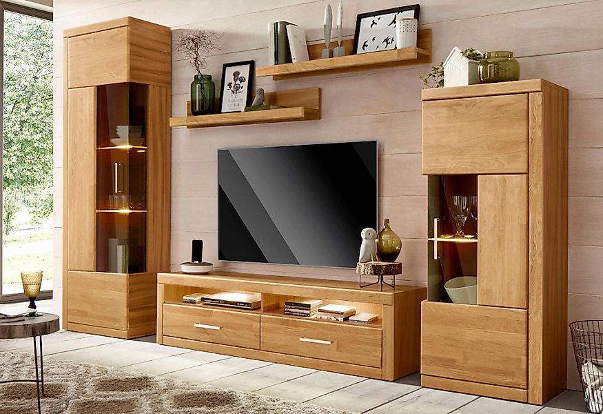 Home affaire Wohnwand "Ribe Wohnwand Set-5 St." Set, 5 Stk. tlg. günstig online kaufen