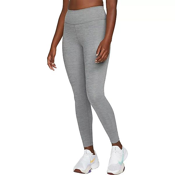 Nike Dri Fit One 7/8 Graphic Leggings M Iron Grey / Heather / Metallic Silv günstig online kaufen