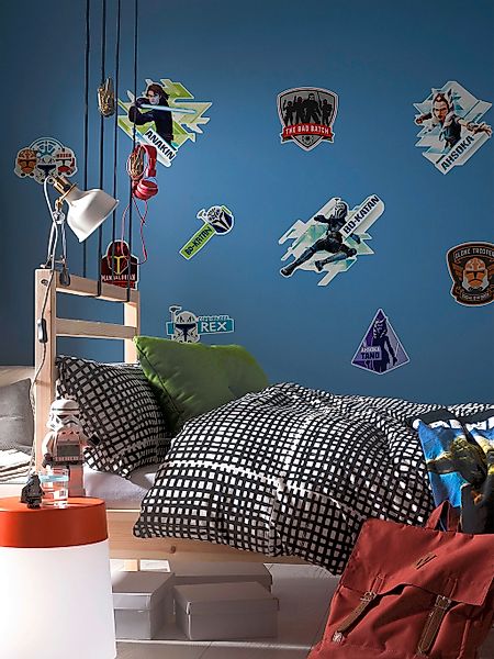 Komar Wandtattoo "Clone Wars Badges - Größe 100 x 70 cm", (10 St.), selbstk günstig online kaufen