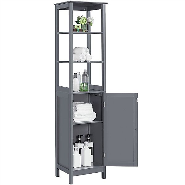 Yaheetech Hochschrank Badezimmerschrank Badkommode Badregal Badschrank günstig online kaufen