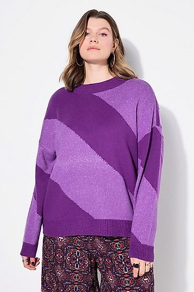 Studio Untold Strickpullover Pullover oversized diagonale Blockstreifen günstig online kaufen