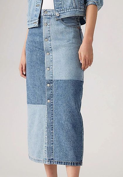 Levis Midirock "BUTTON MIDI SKIRT PAT", mit Knopfleiste günstig online kaufen