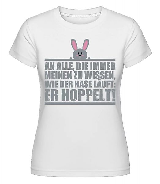 Der Hase Hoppelt · Shirtinator Frauen T-Shirt günstig online kaufen