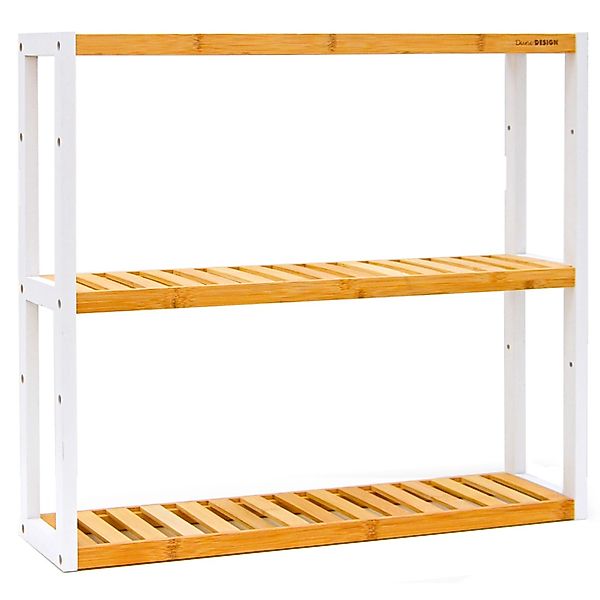 DuneDesign Regal Bambus Wandregal 60x54x15cm Bad günstig online kaufen