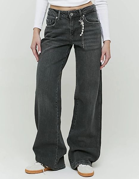 Tally Weijl Weite Jeans "SPADEPALLASC" Baumwollmischung, Low Waist günstig online kaufen