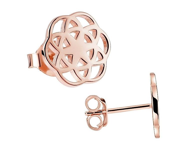 Materia Paar Ohrstecker Lebensblume / Blume des Lebens SO-384-rosegold, aus günstig online kaufen