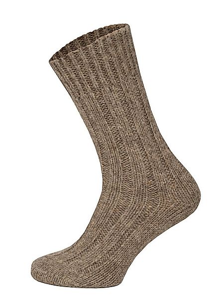 HomeOfSocks Socken Wollsocken 100% Natur Warm taupebraun - 1 Set mit 2 Paar günstig online kaufen