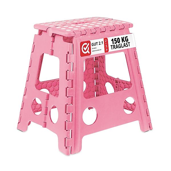 relaxdays Sitzhocker Klapphocker faltbar XL Pink günstig online kaufen