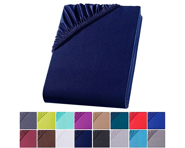 Visaggio Spannbettlaken Mikrofaser Spannbetttuch Bettlaken 90x200 140x200 1 günstig online kaufen