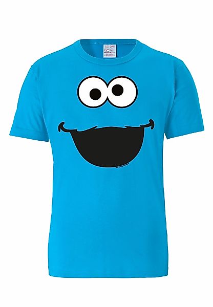 LOGOSHIRT T-Shirt "Krümelmonster - Sesamstrasse" mit Retro-Print günstig online kaufen