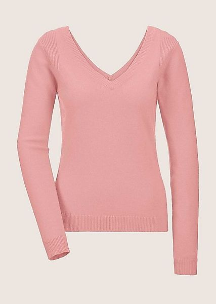 MADELEINE Strickpullover V-Pullover mit Rücken-Ausschnitt günstig online kaufen