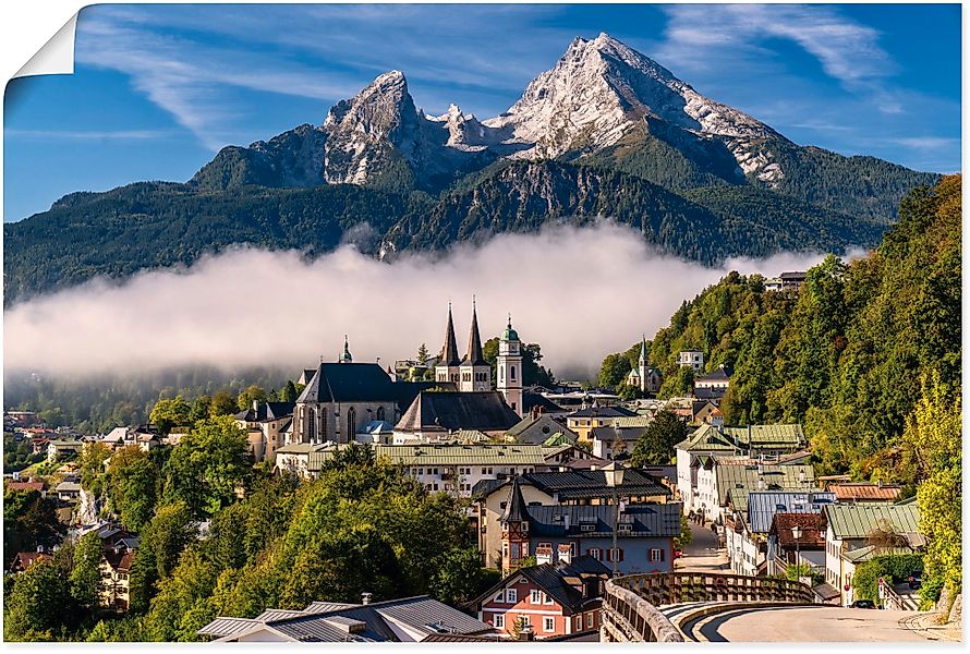 Artland Wandbild "Watzmannblick Berchtesgaden", Deutschland, (1 St.), als L günstig online kaufen