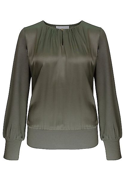 bianca Blusenshirt GADI mit Satin-Vorderteil und kleinem Knopfverschluss günstig online kaufen