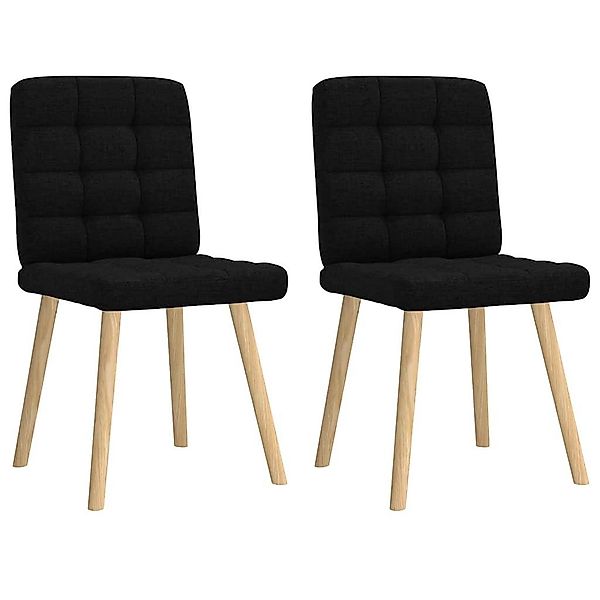 vidaXL Esszimmerstuhl Esszimmerstühle 2 Stk. Schwarz günstig online kaufen