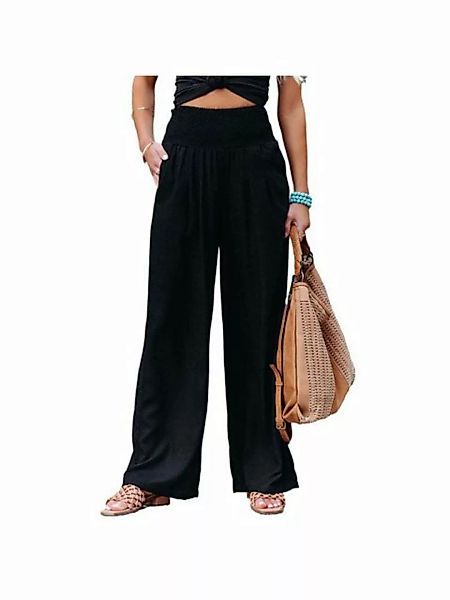 KIKI Culotte Damen Sommer Hose Hosen mit Taschen Freizeithose Strandhose St günstig online kaufen