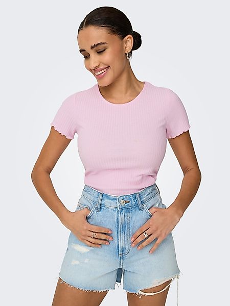 ONLY Rundhalsshirt ONLEMMA S/S SHORT TOP günstig online kaufen